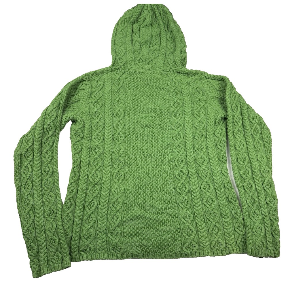 Polo by Ralph Lauren Vibrant Green Cable Knit V-Neck Sweater - Picture 2 of 6